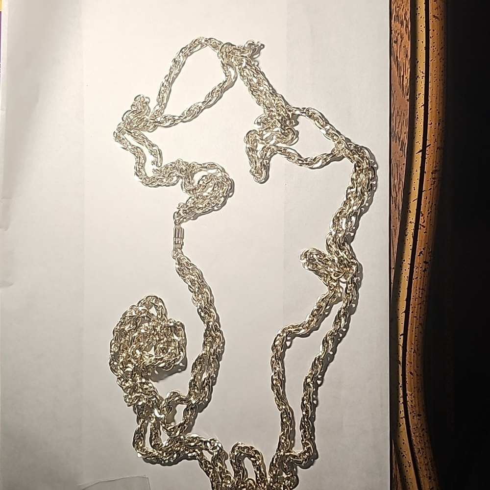 West Germany Double Strand Chain Necklace X-Long